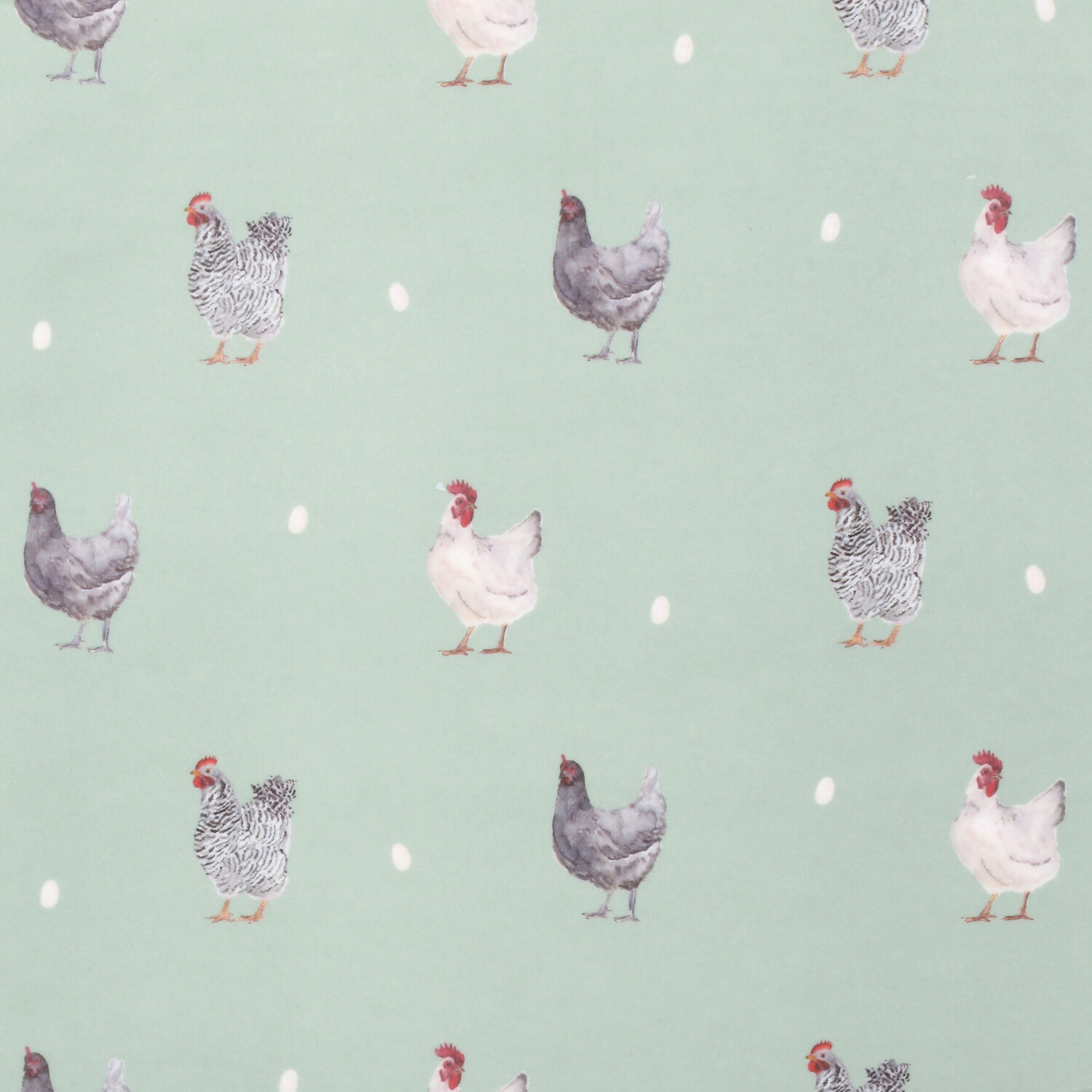 Farm Chickens Tray - Blue / Large Tray Image 2
