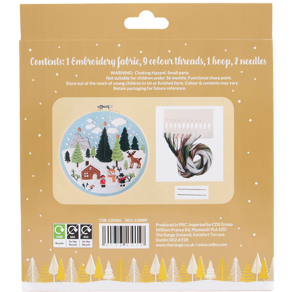 Christmas Snowy Embroidery Scene Kit Image 3