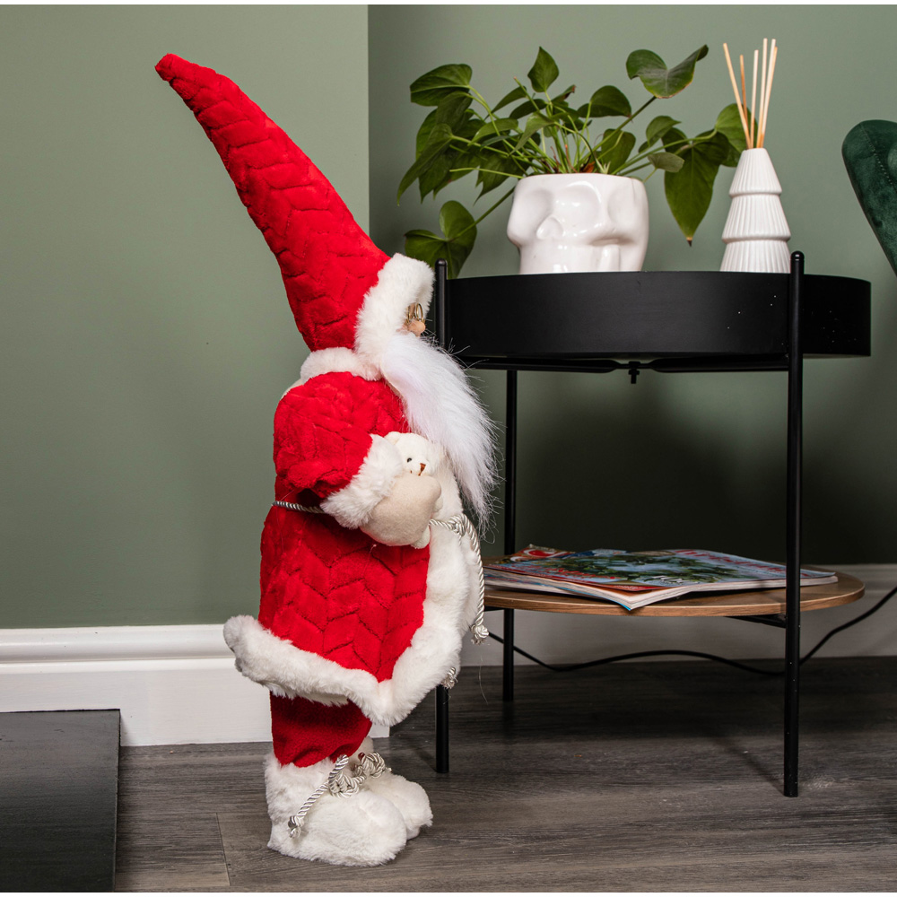 Samuel Alexander Standing Red Large Papa Noel Santa Claus Indoor Christmas Decoration Image 6