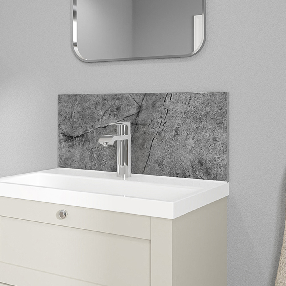 Wetwall Alloy Tempesta Splashback 600 x 250mm Image 1