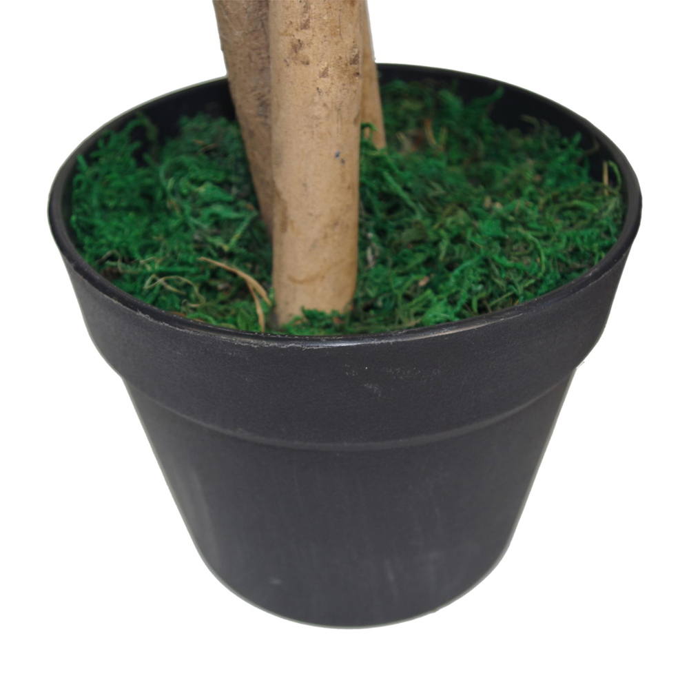Botanik Mango Artificial Tree with Natural Wood Trunk in Pot 4ft Image 3
