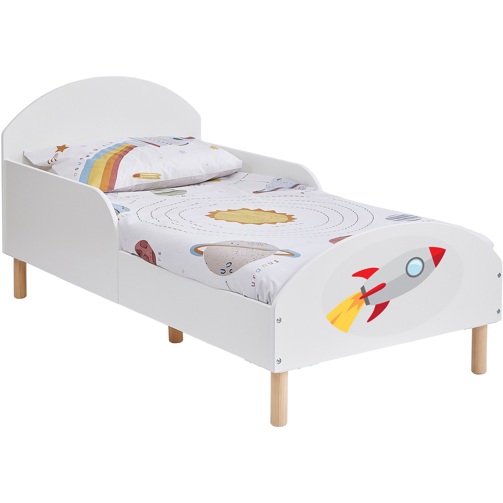 Liberty House Toys Single Toddler White Rocket Bed Image 2
