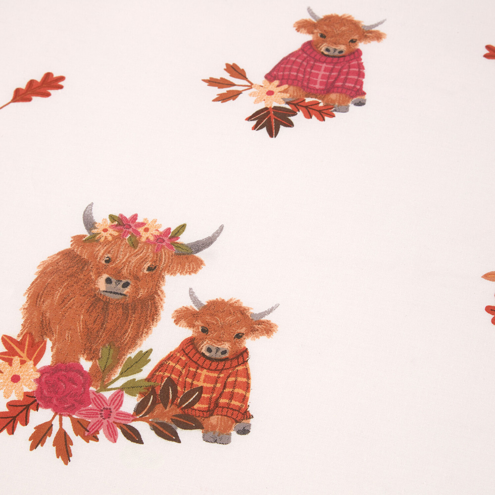 Lola Highland Cows Duvet Set Blush King Image 6