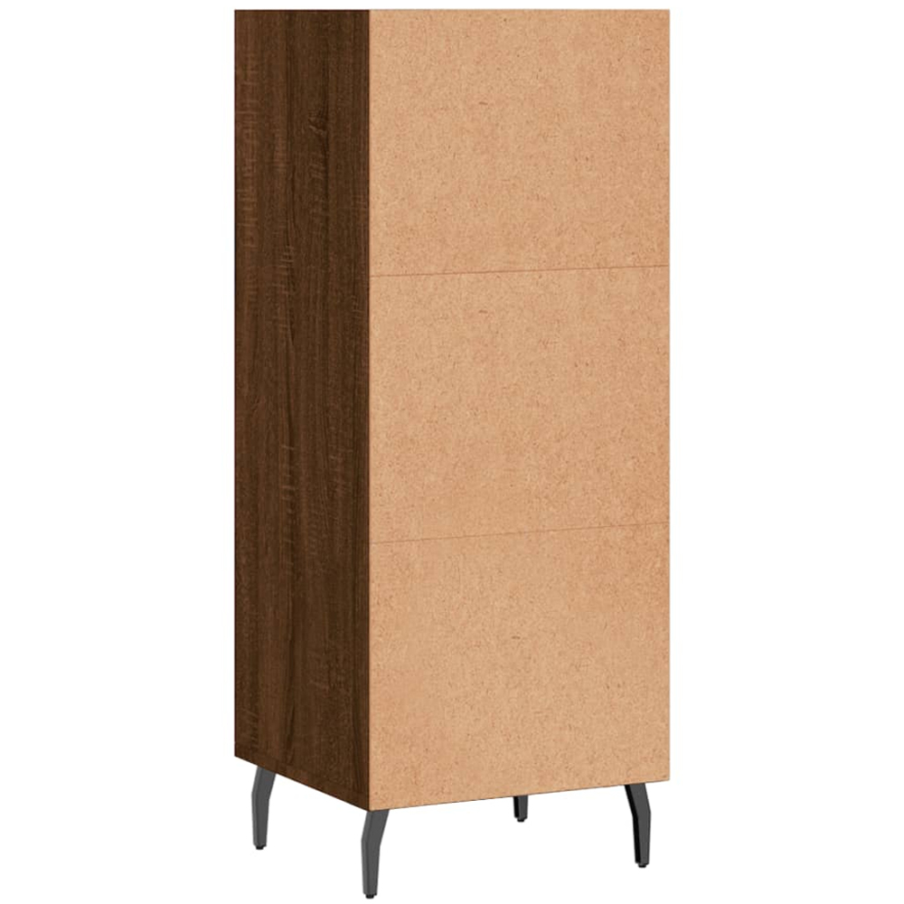 vidaXL 3 Shelf Brown Oak Sideboard Image 6