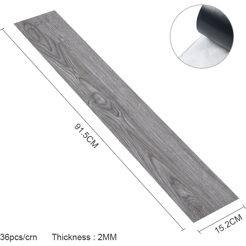 Living and Home PVC Wood Plank Flooring 36 Pack Image 9