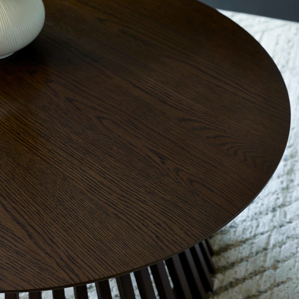 Julian Bowen Ollie Dark Oak Round Coffee Table Image 5