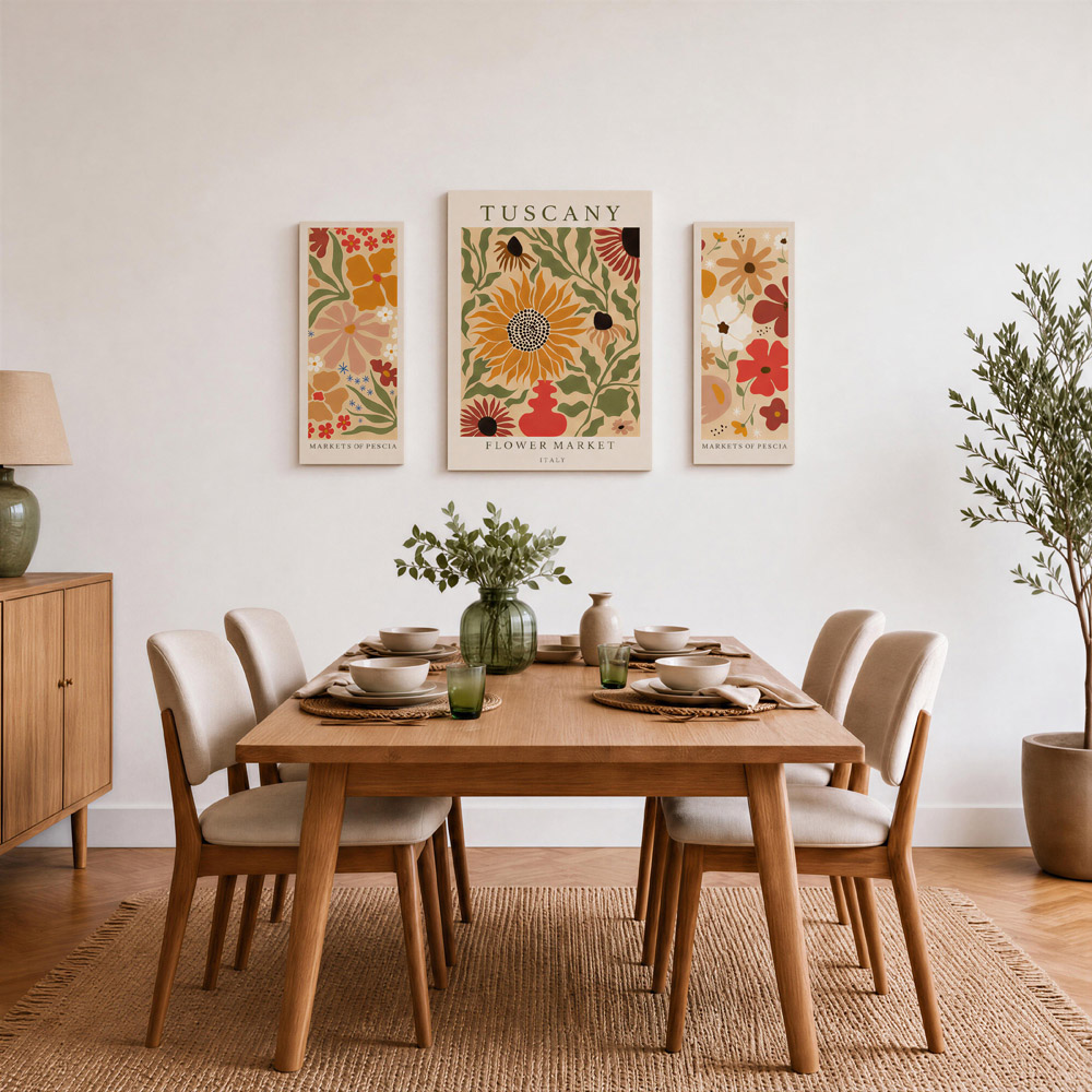 Arthouse 3-in-1 Tuscany Flower Market Canvas Set Image 2
