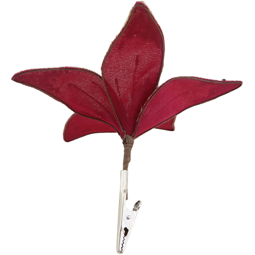 Gold Glitter Poinsettia Clip Image 8