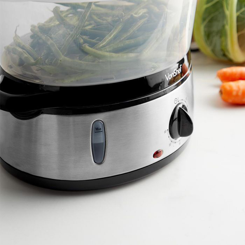 VonHaus VonShef 3 Tier Steamer 800W Image 2