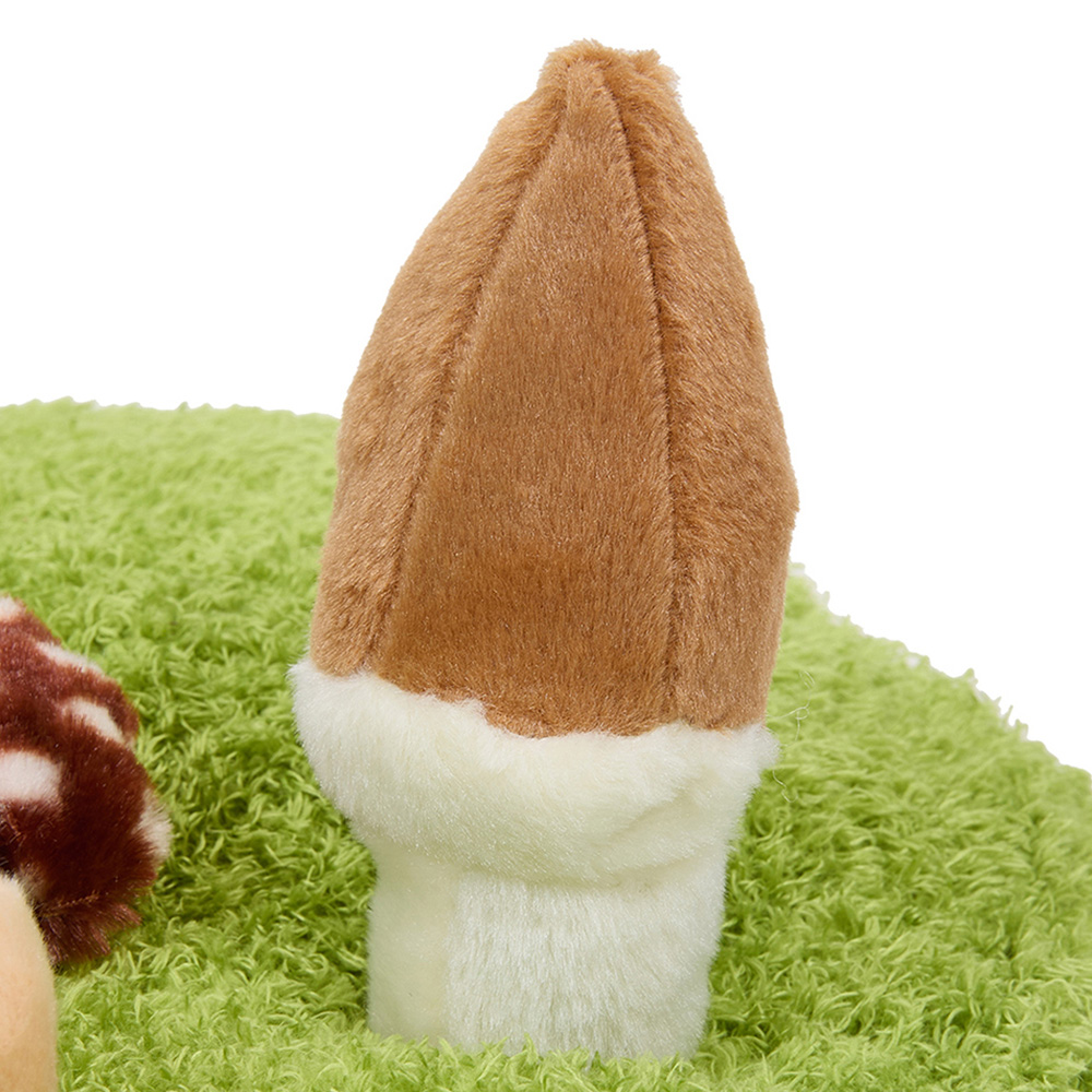 H&O Direct 45cm Grass Land Soft Warm Pet Mat Bed with Mushroom-Shape Toys Image 5
