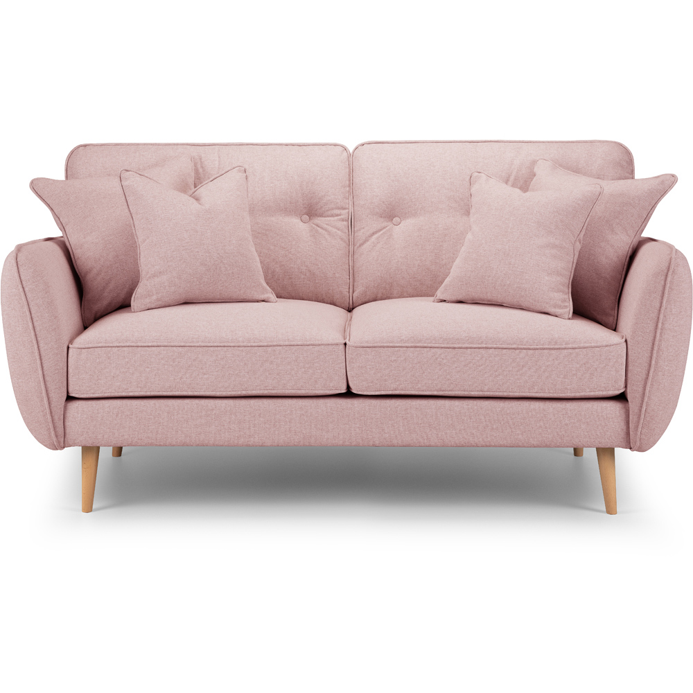 Opry Faro 2 Seater Button Back Soft Pink Sofa Image 3