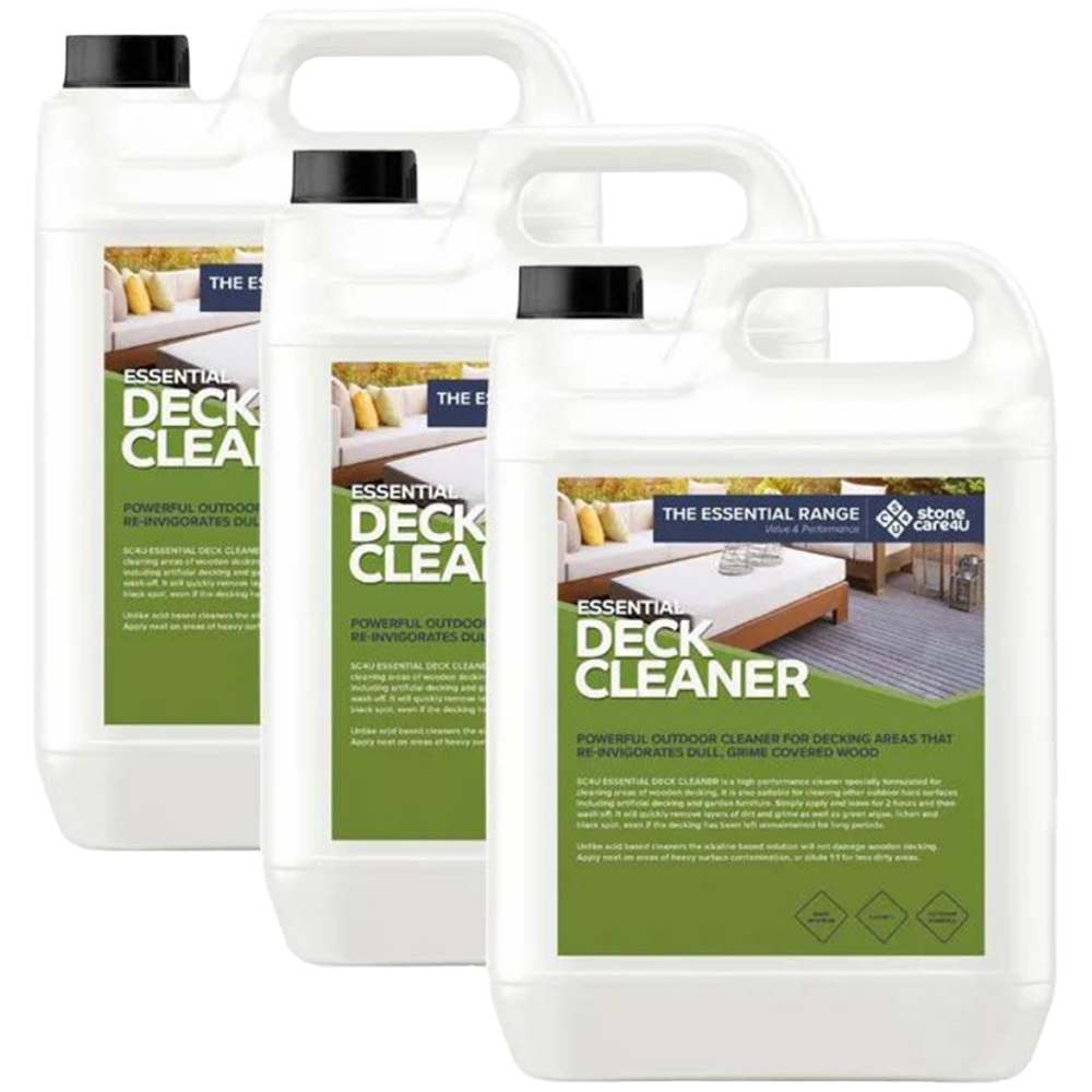 StoneCare4U Essential Deck Cleaner 5L 3 Pack Image 1