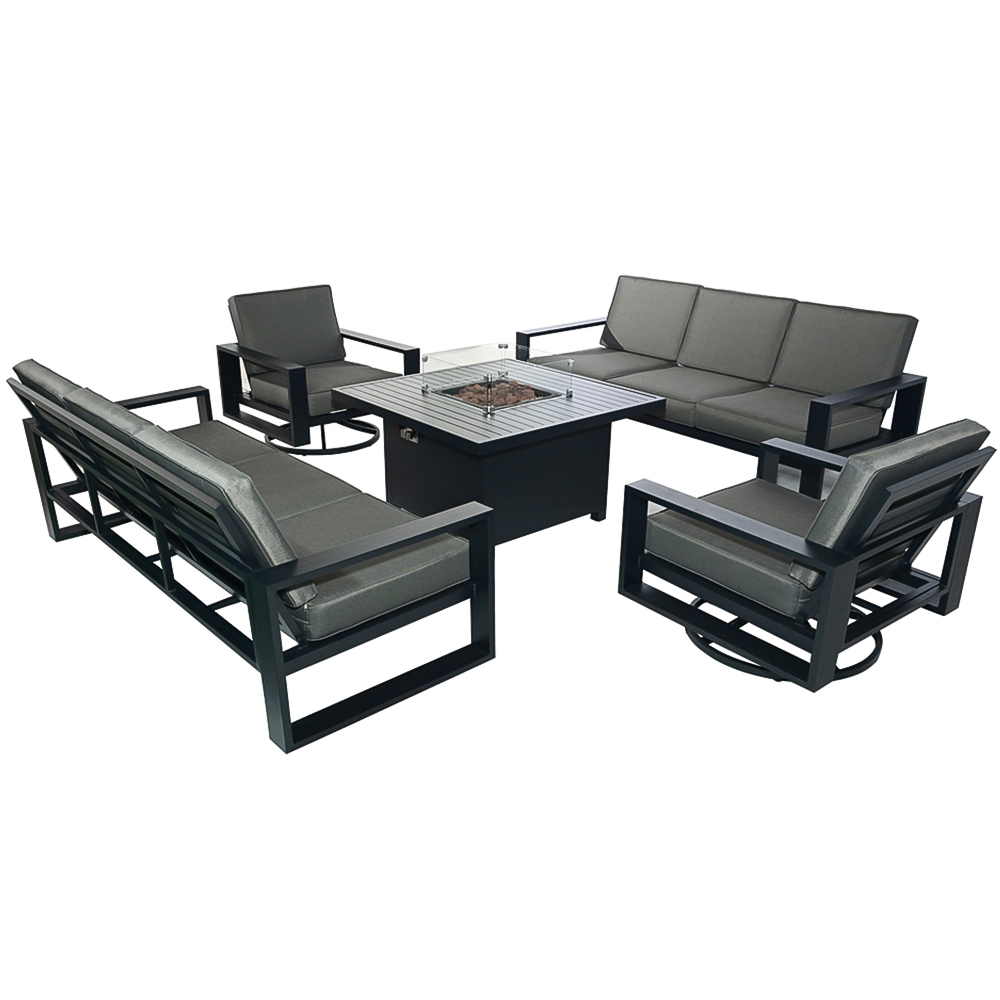 Furniture One 8 Seater Aluminium Garden Dining Set Image 5