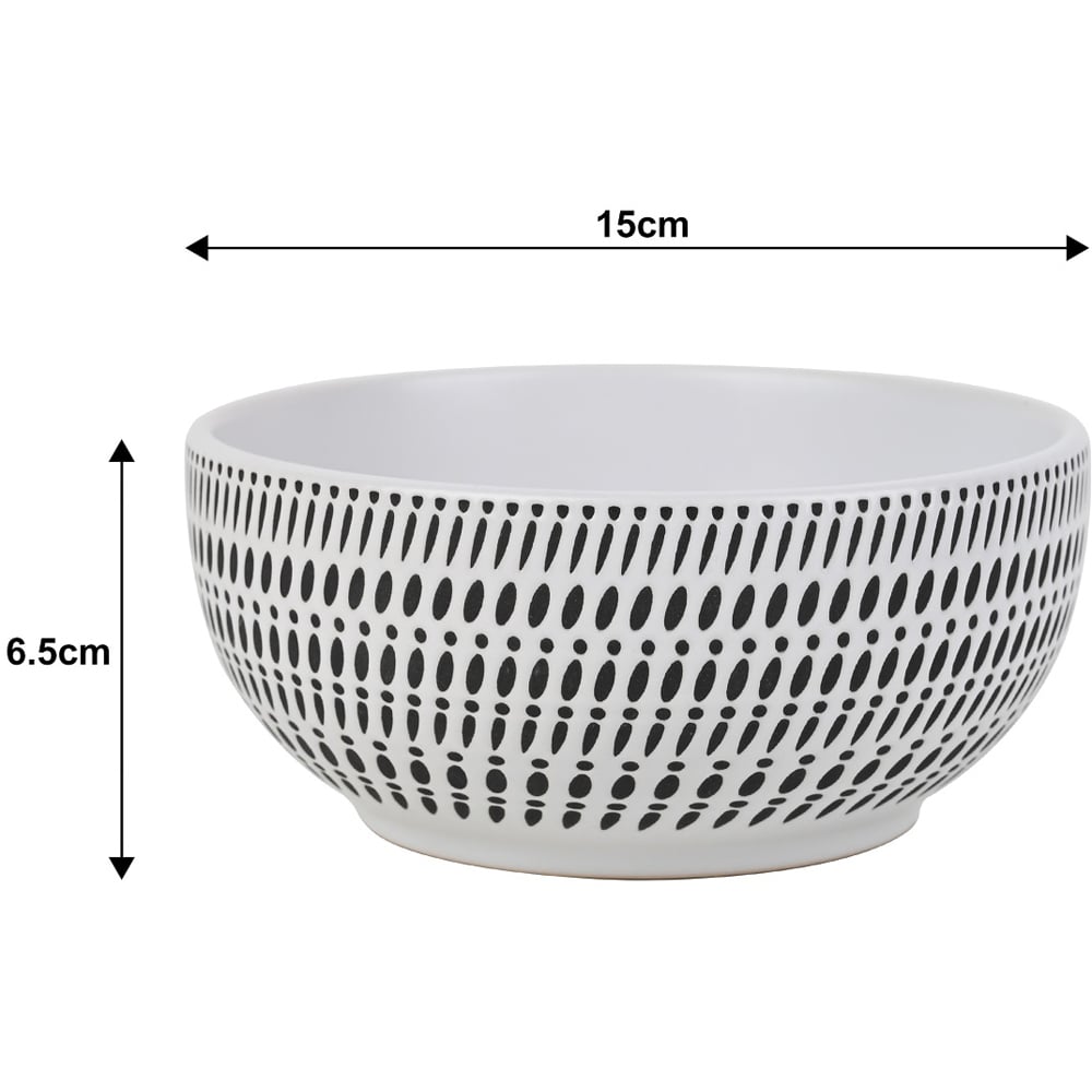 Waterside White Pad Print 16 Piece Dinner Set Image 6