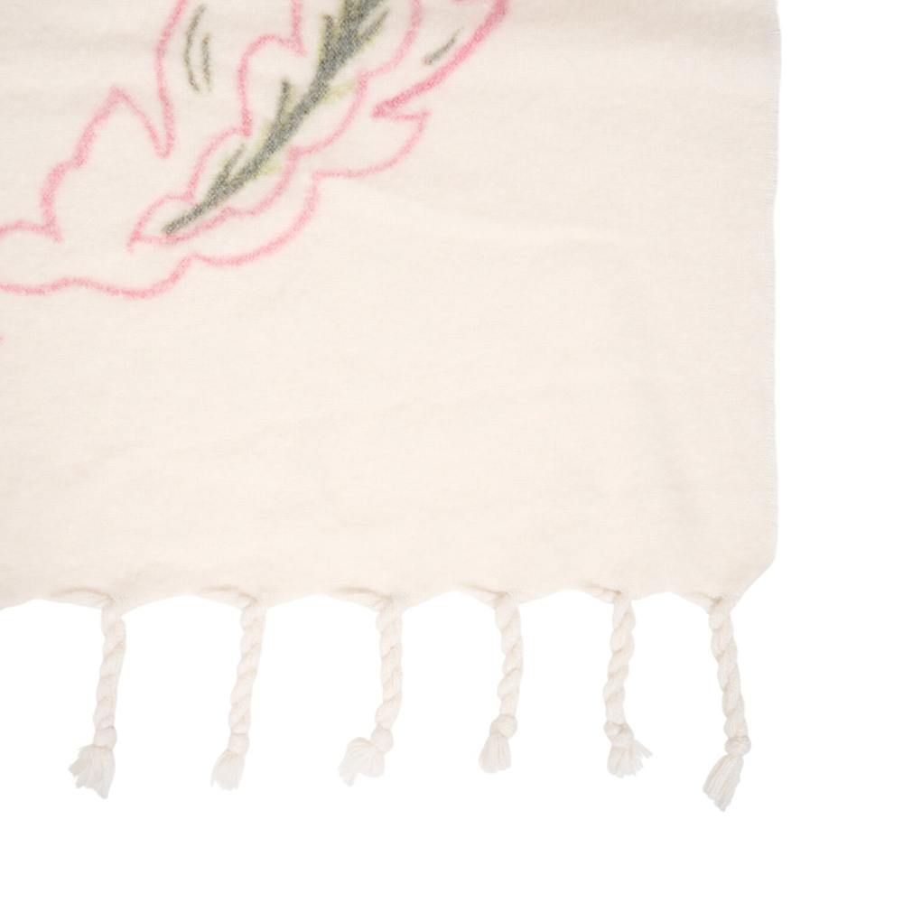 Theodora Tassel Throw Cream Image 4