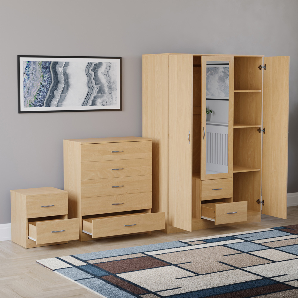 VIDA DESIGNS Riano Pine 3 Piece Bedroom Furniture Set Image 4