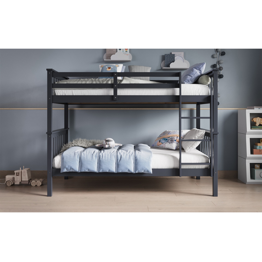 Flair Wooden Grey Zoom Bunk Bed Image 3