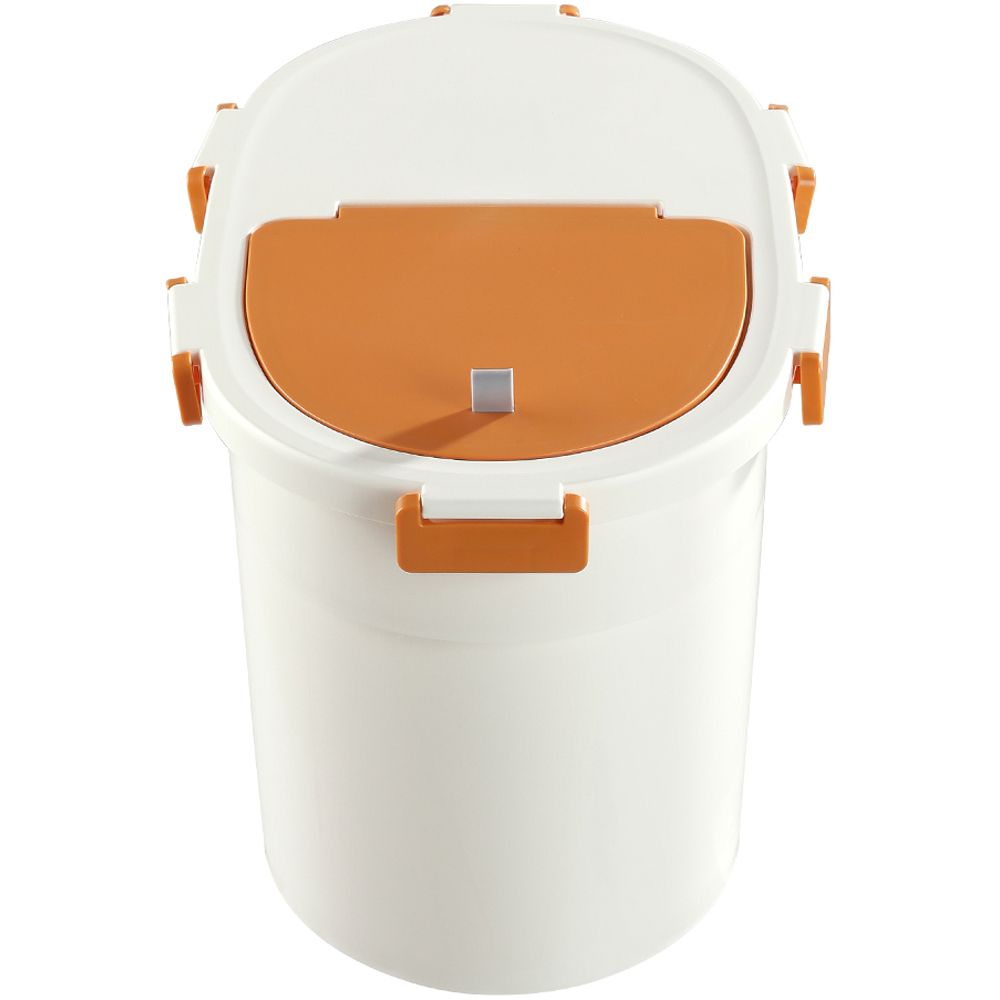 H&O Direct Orange Airtight Pet Food Storage Container with Scoop 21L Image 2