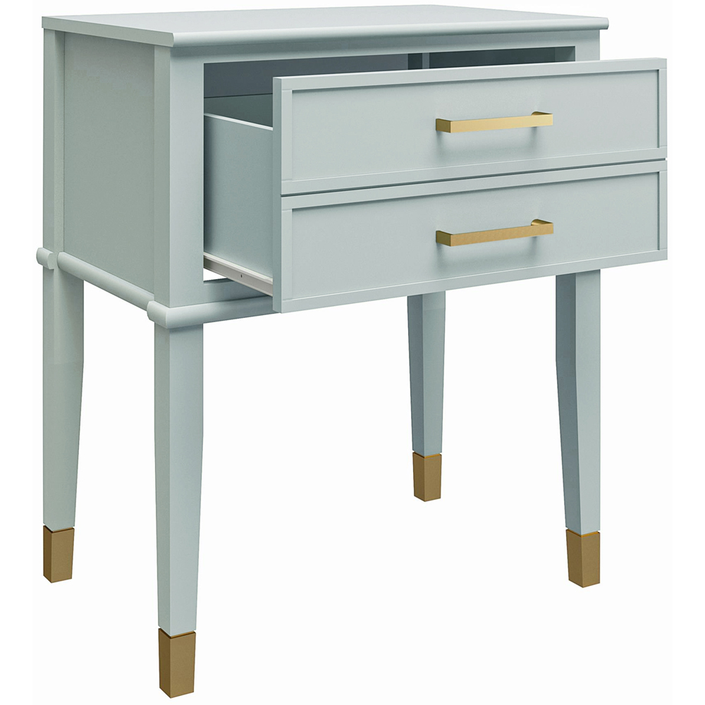 Dorel Home Westerleigh Single Drawer Green End Table Image 4