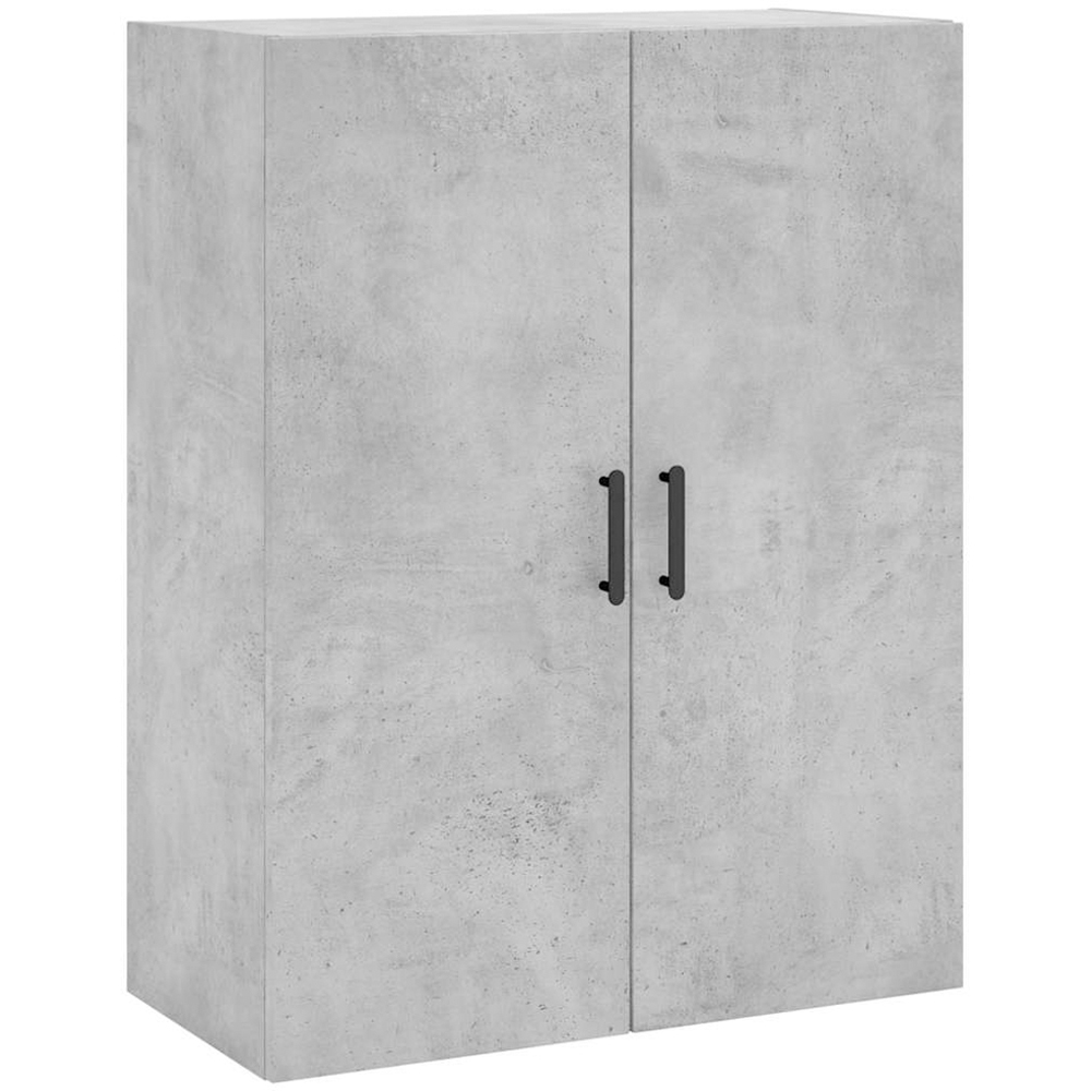 vidaXL 2 Door Concrete Grey Wall Mounted Cabinet Image 2
