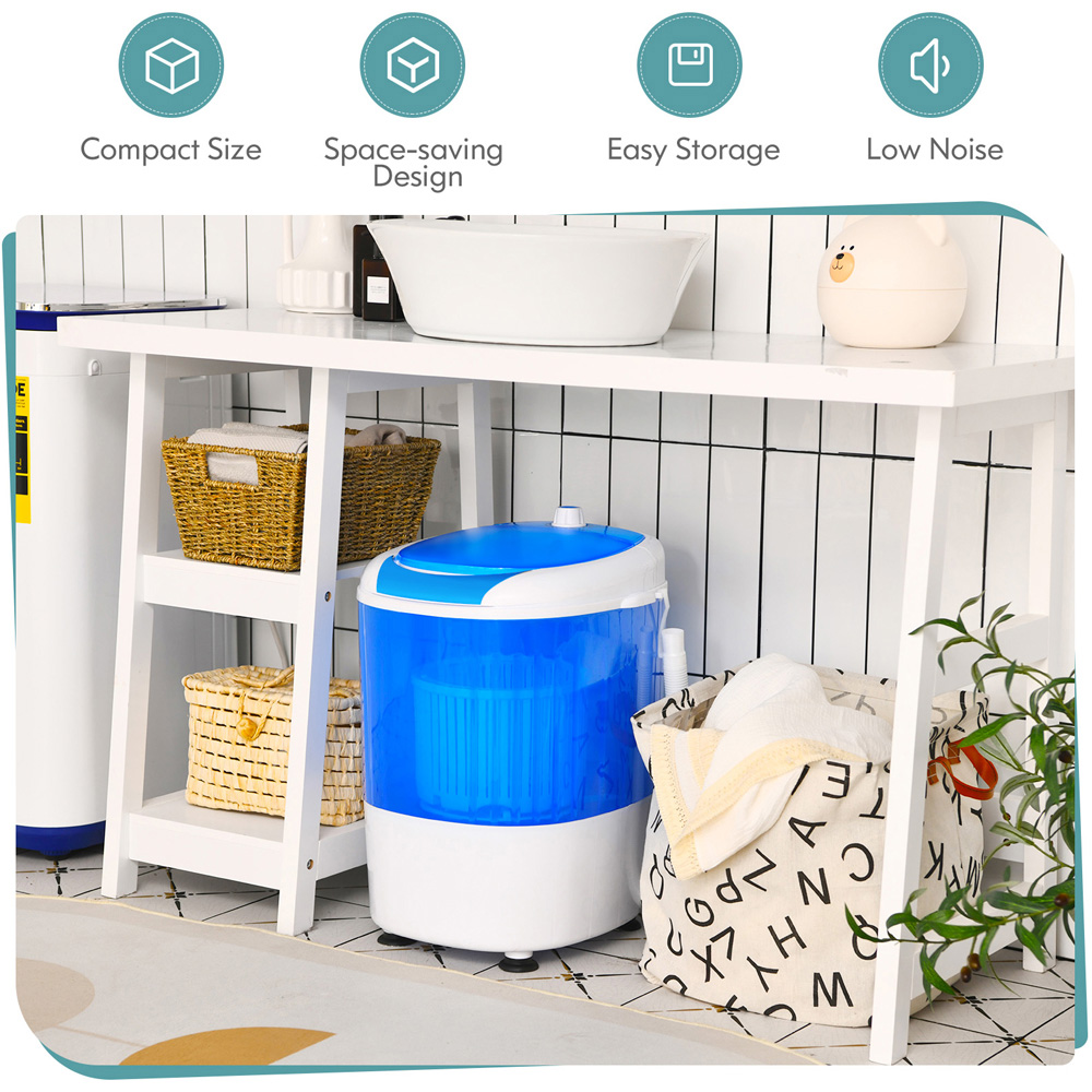 Costway 2 in 1 Portable Mini Single Tub Laundry Washing Machine 170W Image 7