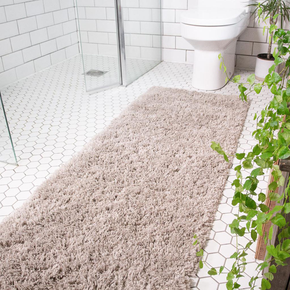 Kukoon Nore Beige Shaggy Rug 60 x 240cm Image 2