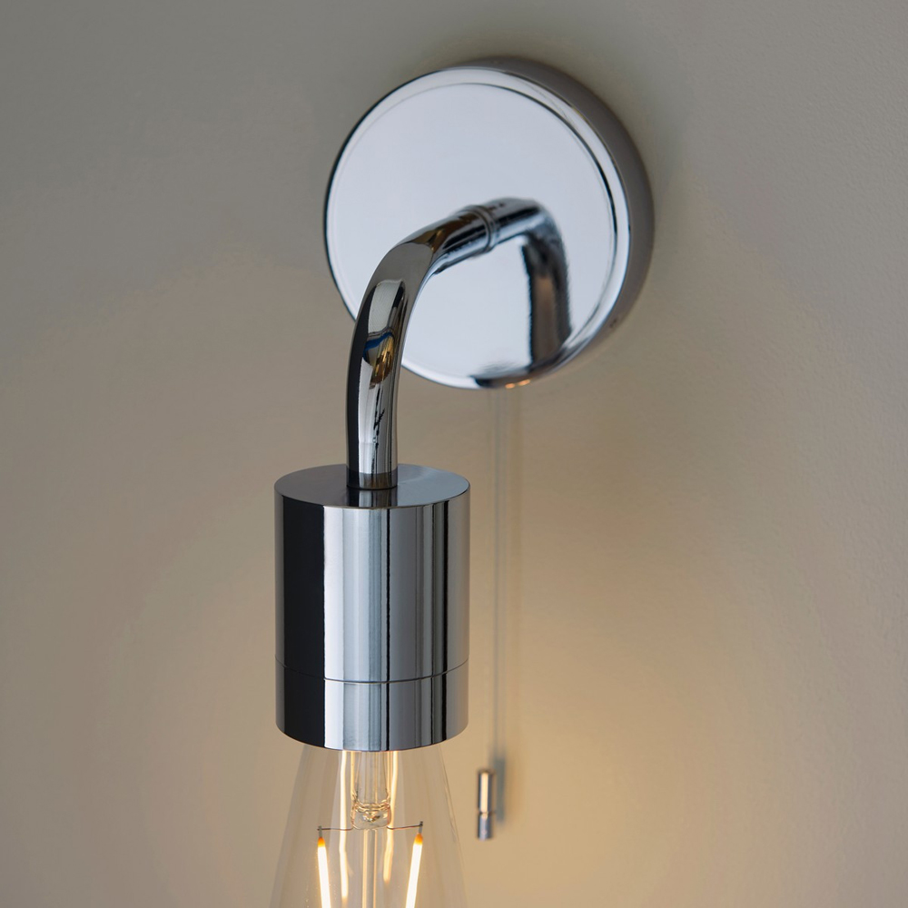 Merano Caserta Chrome Plate Bathroom Wall Light Image 3