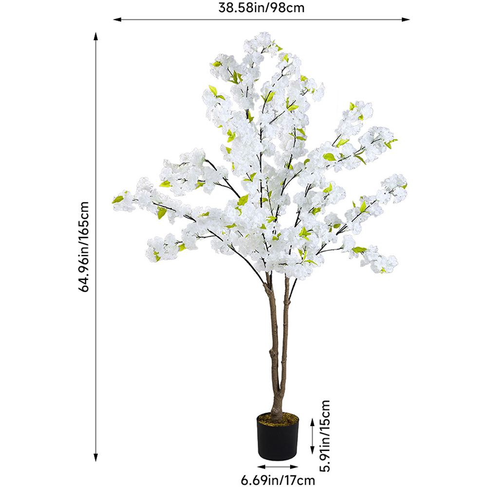 Living and Home Cherry Blossom Artificial Tree Decoration 165cm Image 8