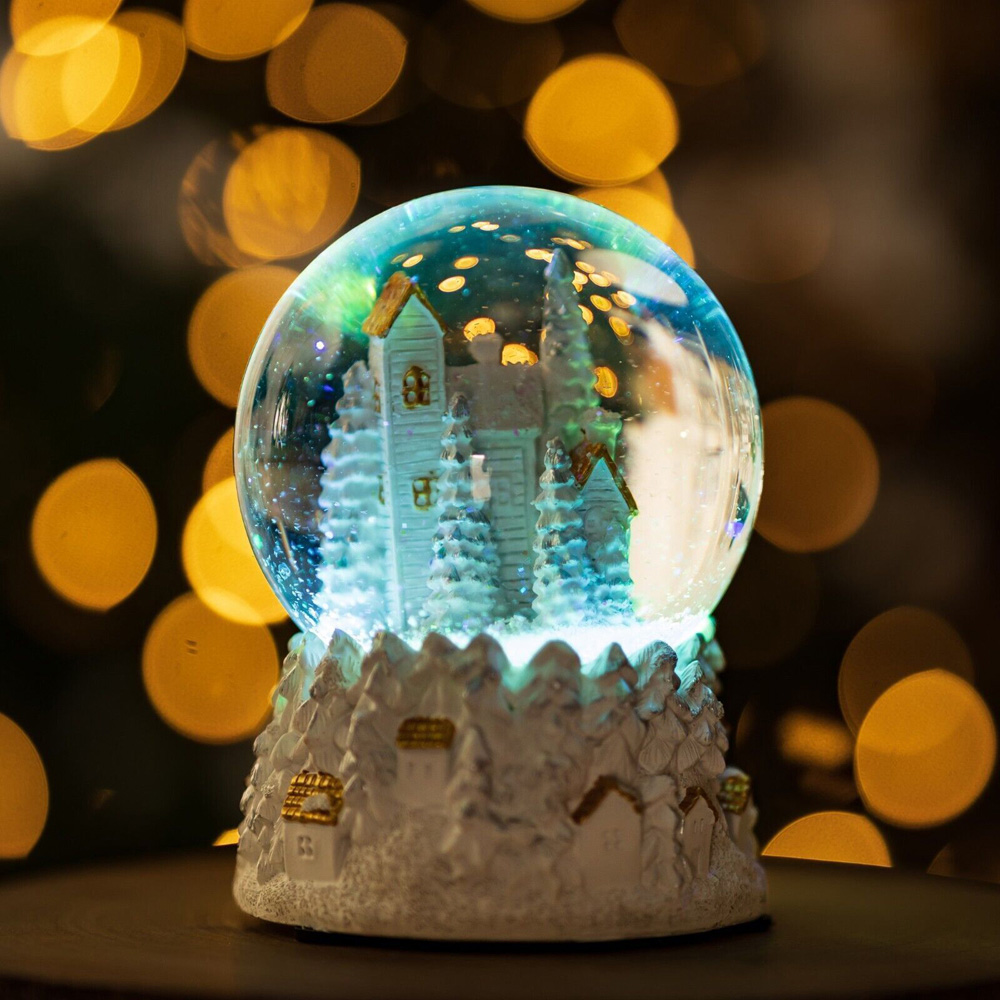 Marco Paul LED Fantasy Forest Musical Snow Globe 12cm Image 2