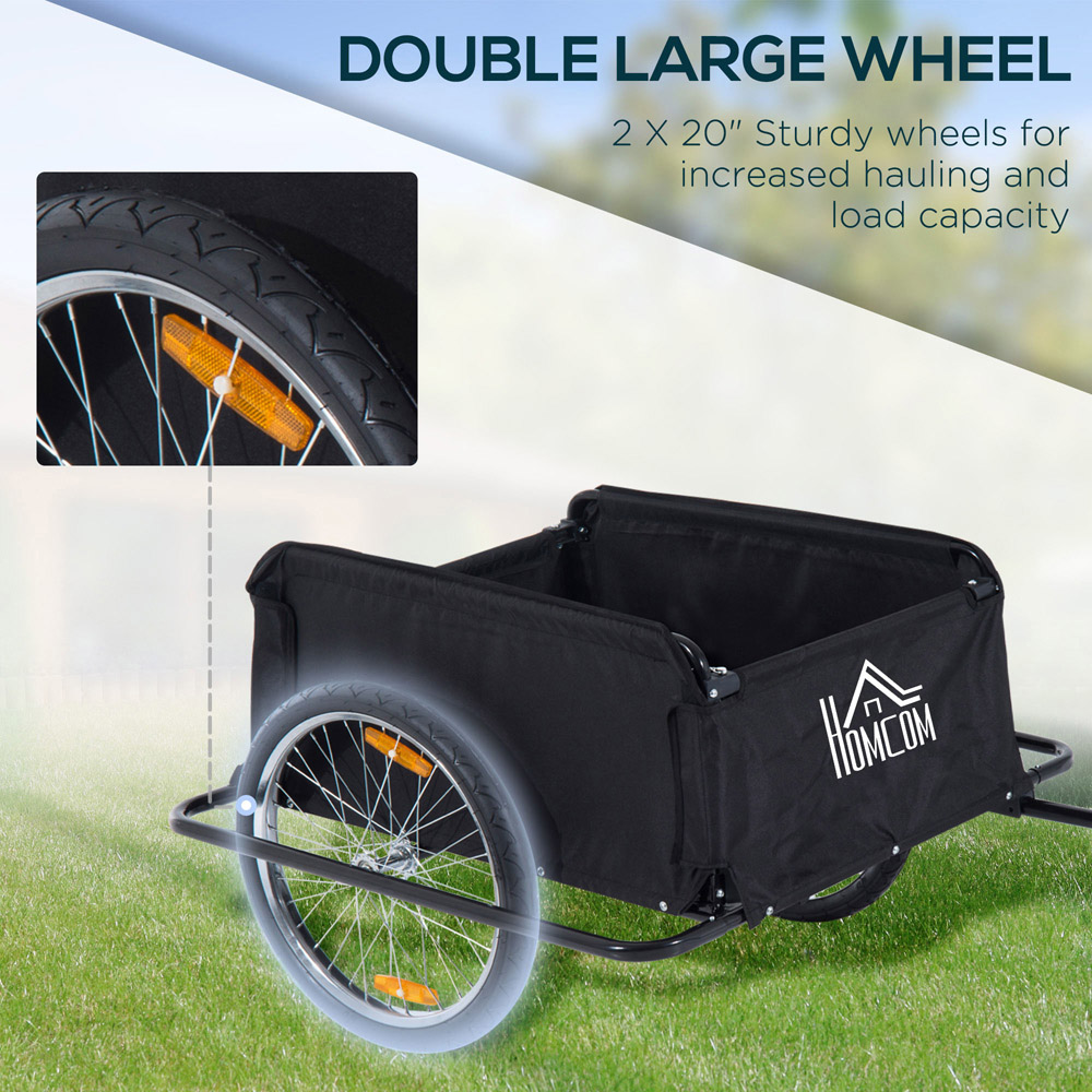 Outsunny 2 Wheel Bicycle Large Cargo Image 6