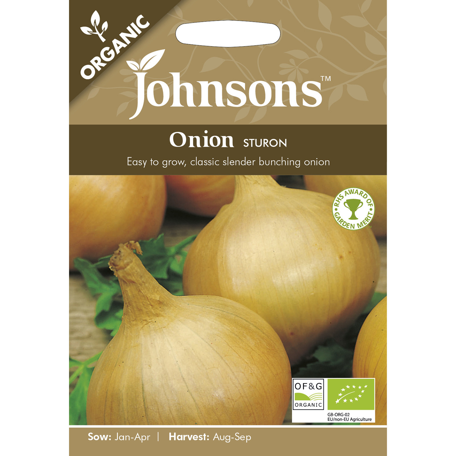 Johnsons Organic Sturon Onion Seeds Image 2