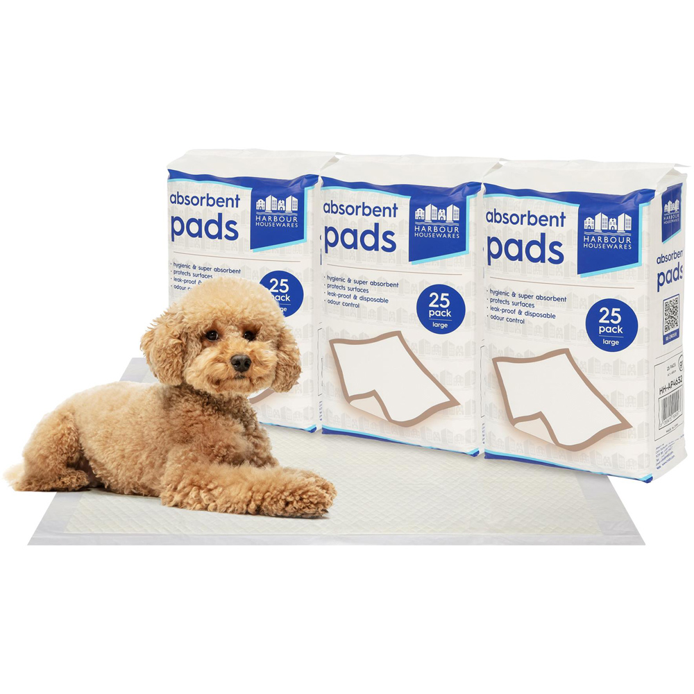 Harbour Housewares Disposable Puppy Training Pad 60 x 60cm 75 Pack Image 3