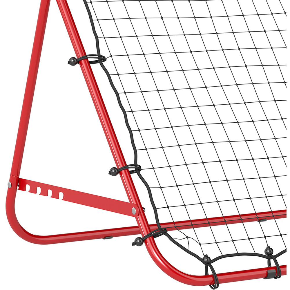 HOMCOM Adjustable Football Rebounder Net Training Aid Red Image 6