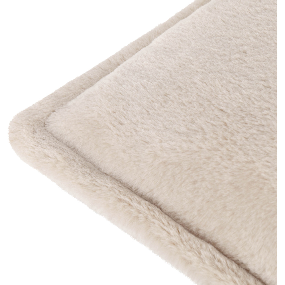 Furn Kallu Natural Faux Fur Cushion 45 x 45cm Image 5