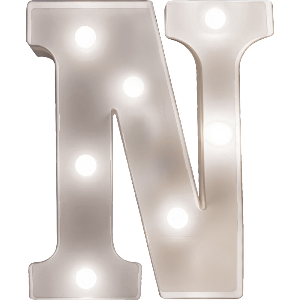 St Helens Battery Operated 3D LED Letter N Light Image 1