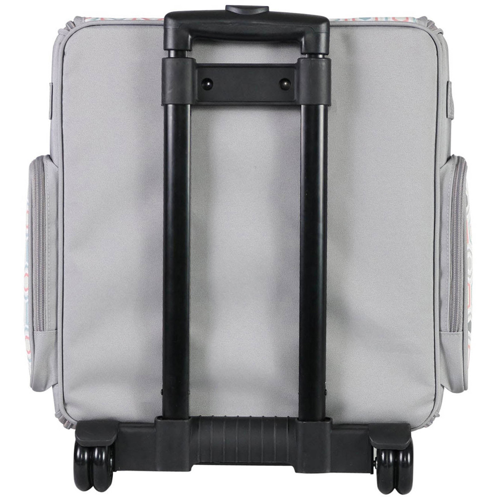 Everything Mary EVM12737-7 Grey Hexagon Rolling Tote Bag 39 x 22 x 43cm Image 5