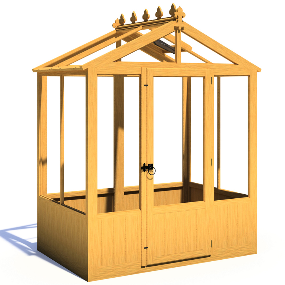 Shire Holkham Wooden 6 x 4ft Greenhouse Image 4