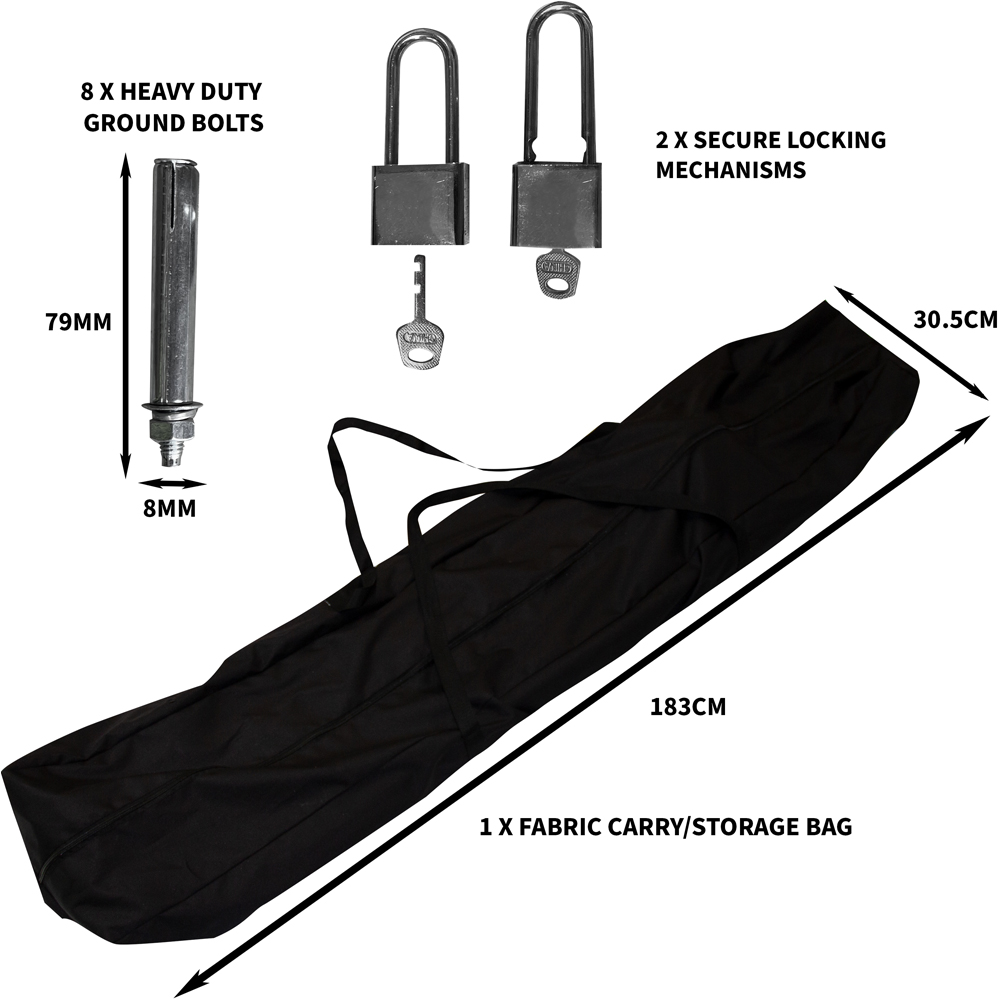 Monster Shop Black Motorbike Tent Image 4