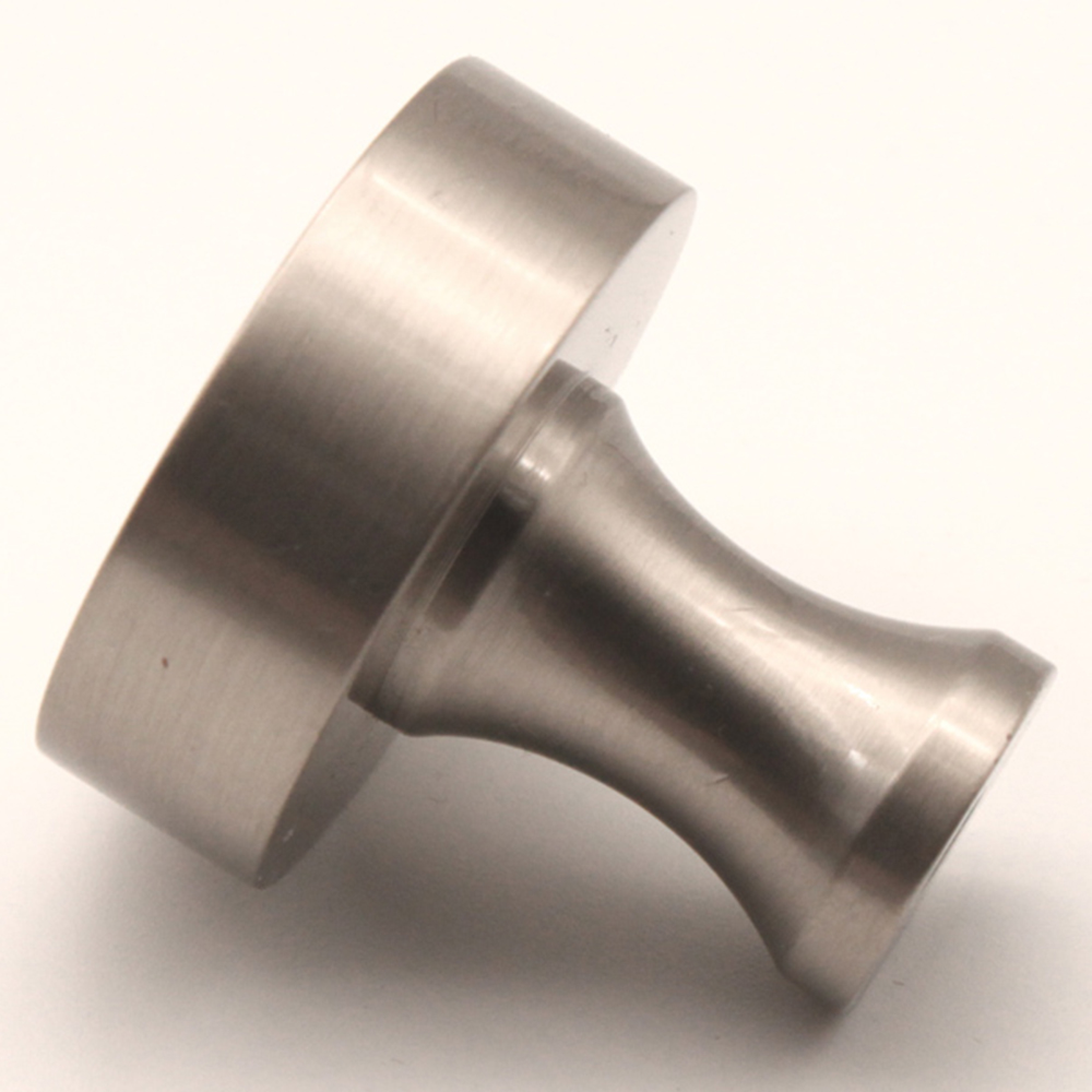 Spira Brass Satin Silver Round 38mm Cupboard Knob Image 4