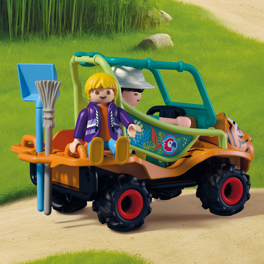 Playmobil Zoo Caretaker with Vehicle Playset Image 7