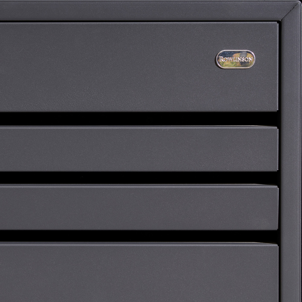 Rowlinson Chelsea Anthracite 3 Wheelie Bin Store Image 7