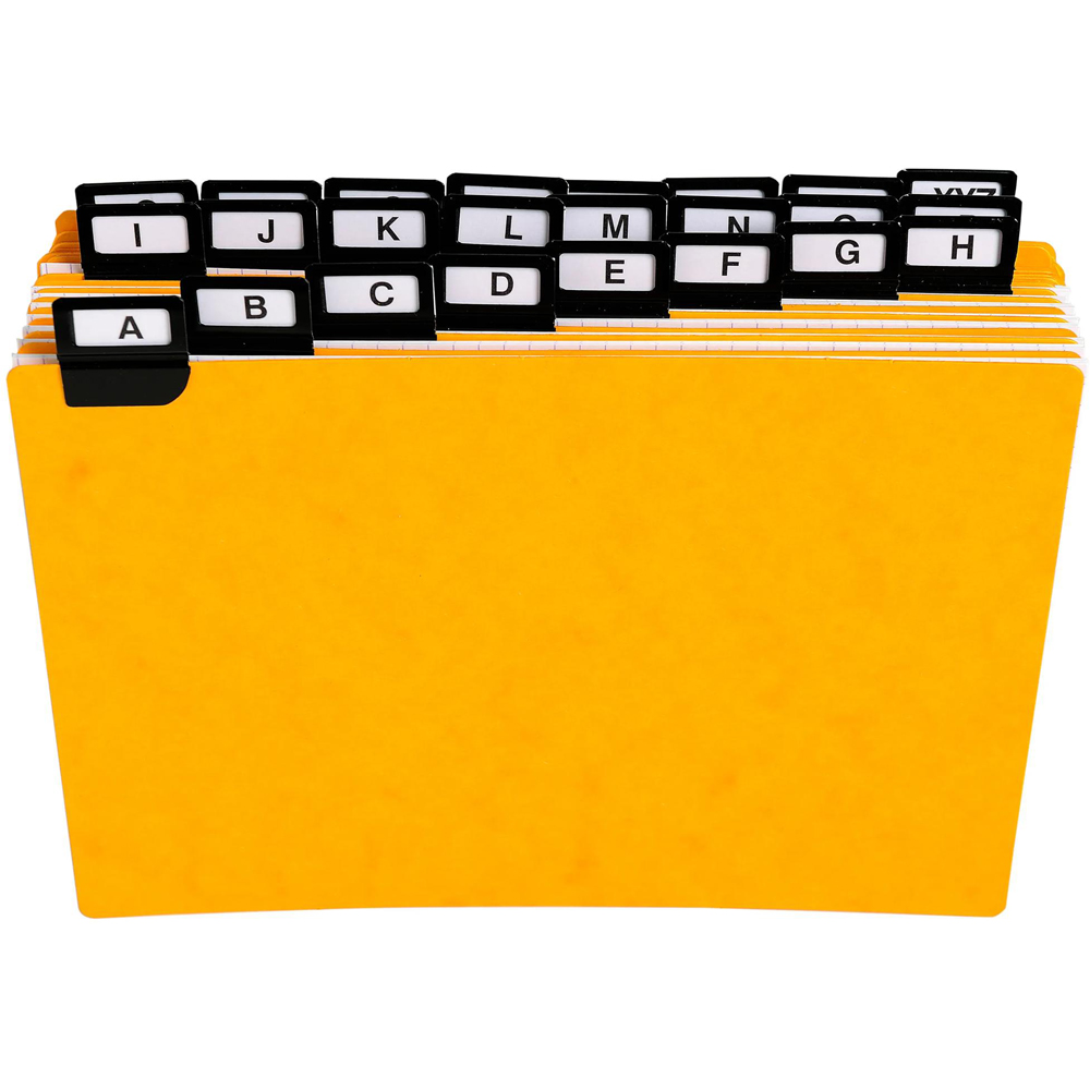 Exacompta Black A-Z Guide Card 148 x 210mm 24 Pack Image 2
