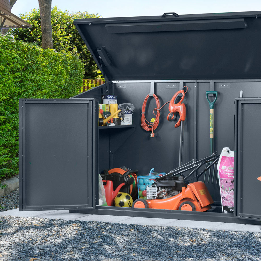 Asgard Access 7 x 4ft Green Metal Garden Shed with Floor and 3 Point Locking Image 2