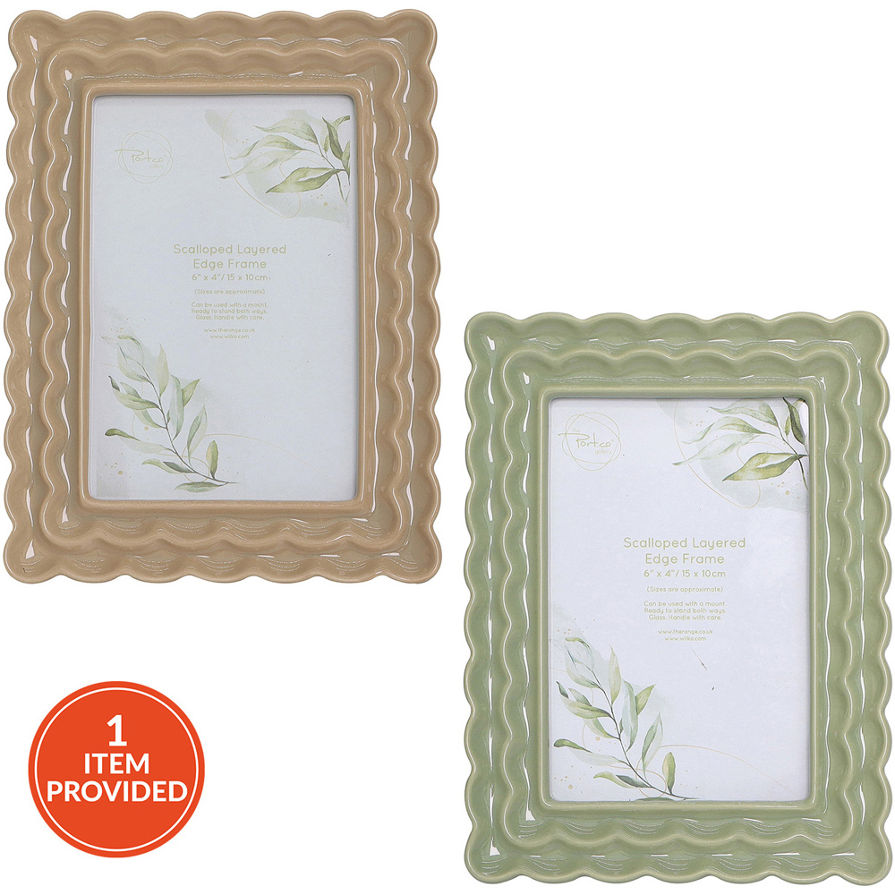 Scalloped Layered Edge Photo Frame Image 1