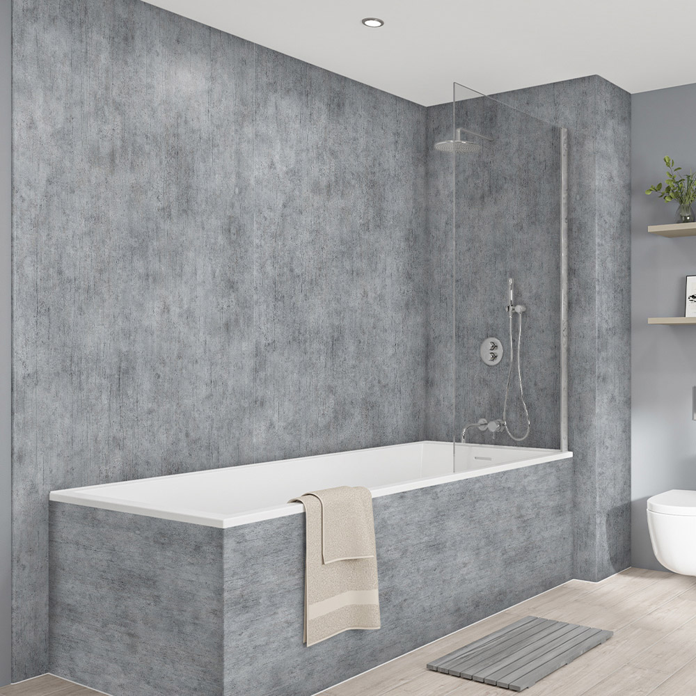 Wetwall Elite Post Formed and Tongue and Groove Ravello Shower Panel 2420 x 1200mm Image 1