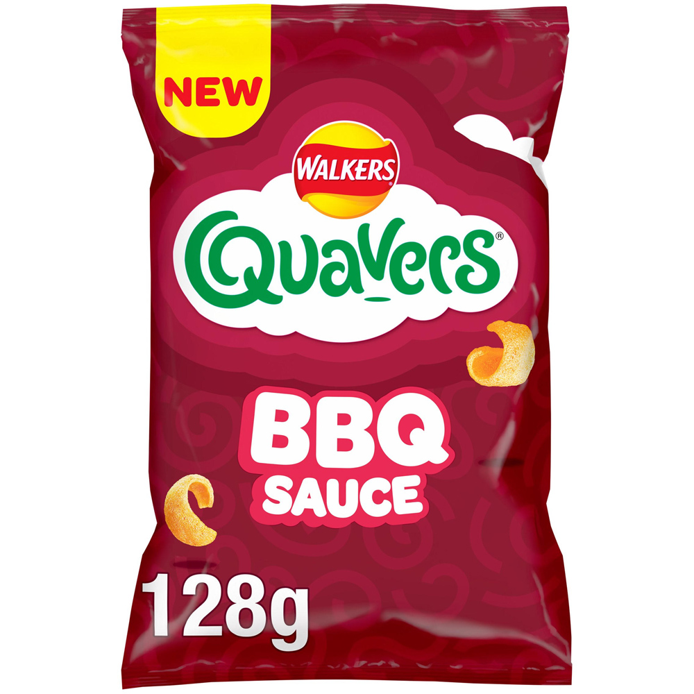 Walkers Quavers BBQ Sauce Crisps 128g Image