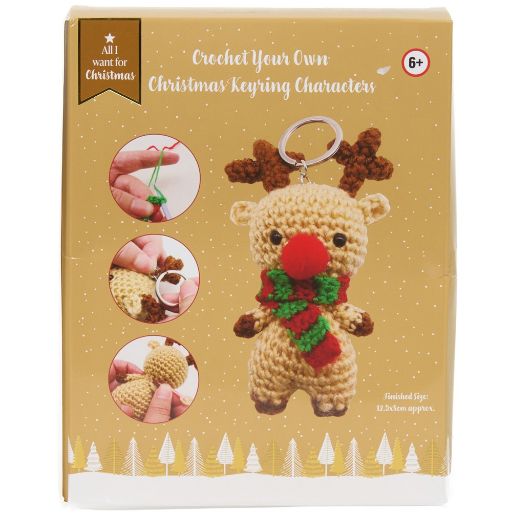 Crochet Your Own Christmas Keyring Characters Kit Image 6