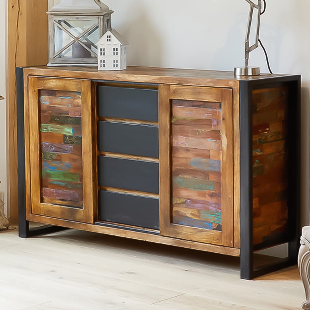 Baumhaus Urban Chic 2 Door 4 Drawer Sideboard Image 1