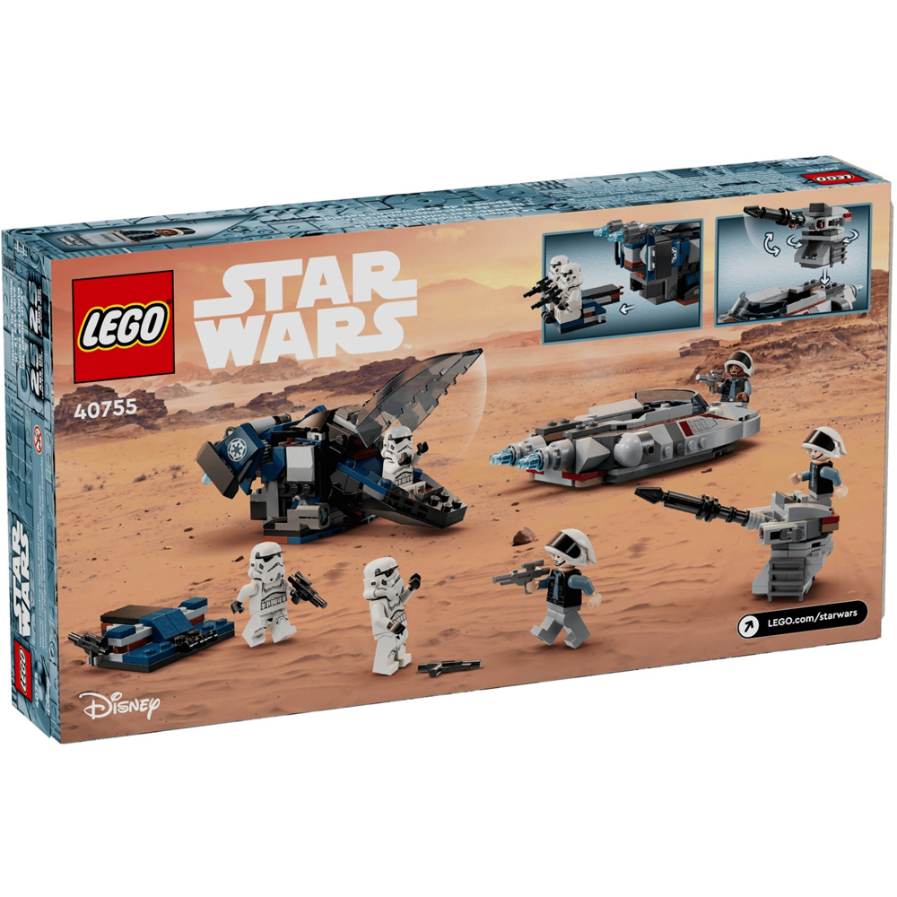 LEGO Star Wars 40755 Imperial Dropship vs Rebel Scout Speeder Set 383-Piece Image 4