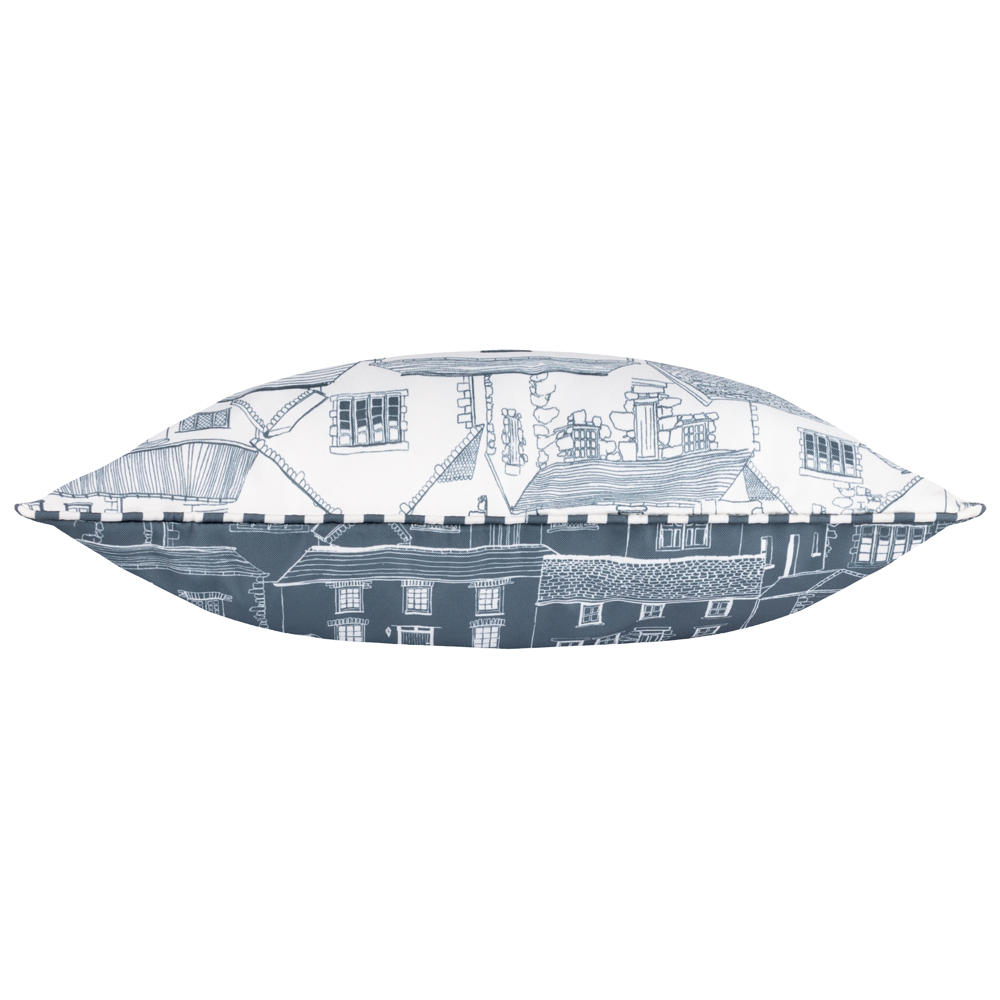 Wylder Blue Abersoch Town Reversible Cushion 45 x 45cm Image 4